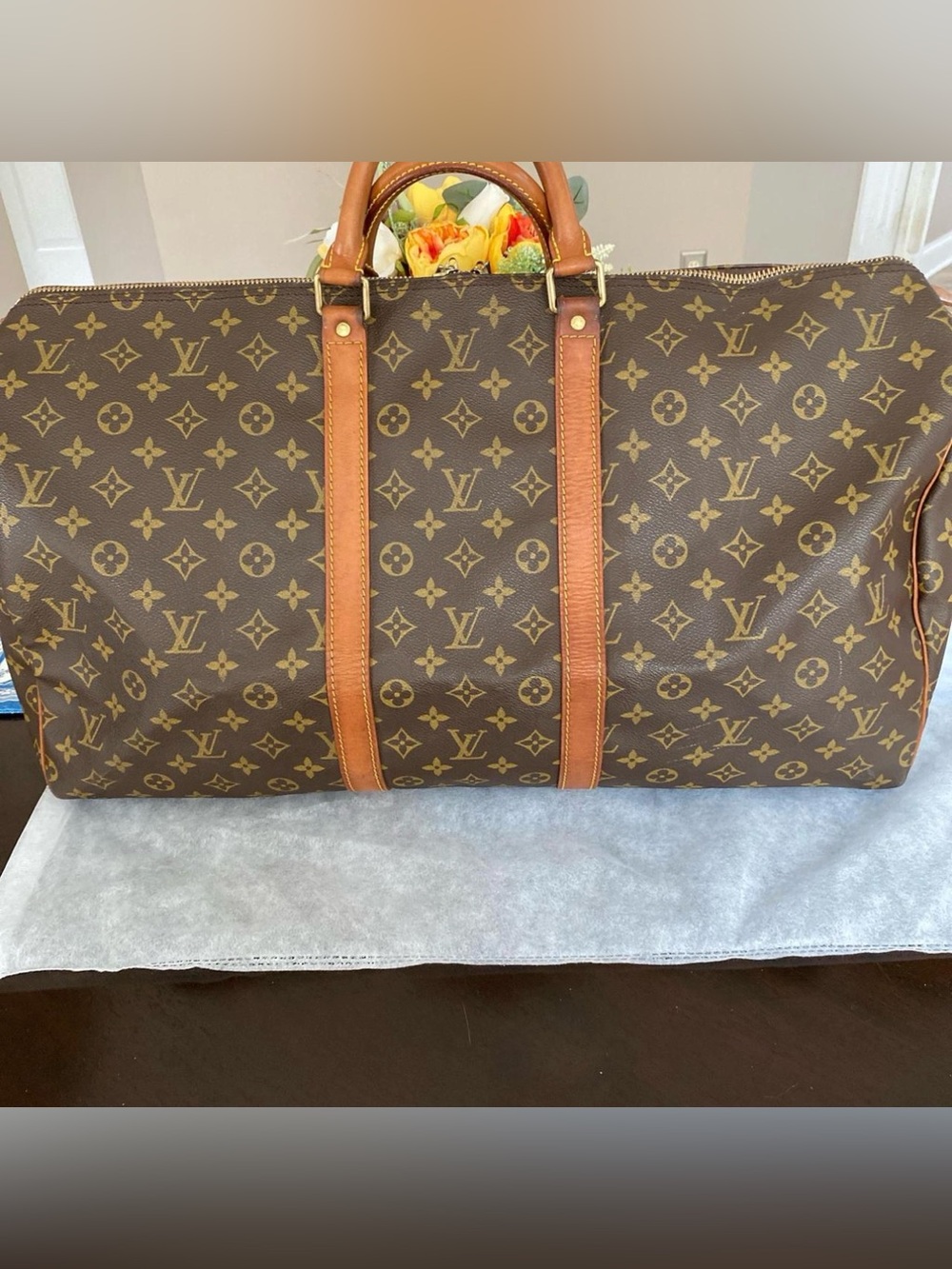 Louis Vuitton Keepall 55 Monogram Duffle Bag - Picture 2 of 8